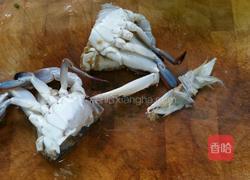 螃蟹白菜粉絲煲的做法圖解2