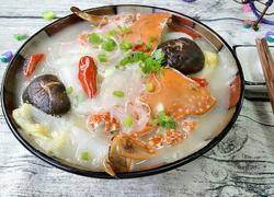 螃蟹白菜粉丝煲