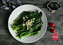 蒜蓉芥蓝的做法图解4