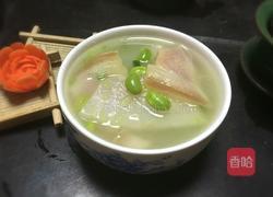 冬瓜毛豆咸肉汤的做法图解1