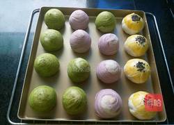 三色蛋黄酥的做法图解32