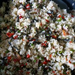 易门野生干巴菌炒饭的做法[图]