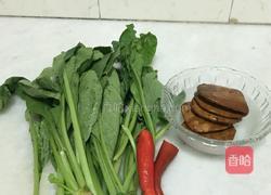 素炒萝卜叶的做法图解1