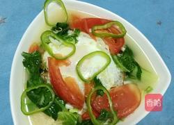 青菜番茄鸡蛋面的做法图解6