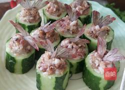 凤尾青瓜酿的做法图解6