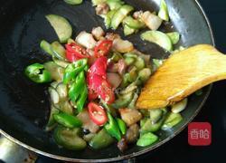 五花肉炒茄子的做法图解6
