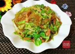 圆白菜粉丝炒肉的做法图解13