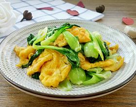 青菜炒鸡蛋[图]