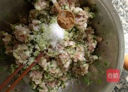 猪肉大葱混沌的做法图解4