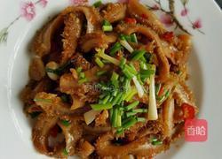 葱爆牛肚的做法图解5