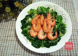 虾炒白菜的做法图解5