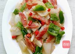 洋葱炒香肠的做法图解8