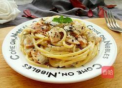 奶油蘑菇意面的做法图解10