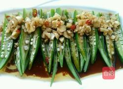 油泼秋葵的做法图解3