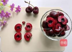 车厘子奶昔的做法图解2