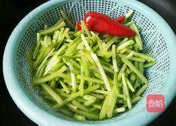 炒地瓜梗的做法图解2