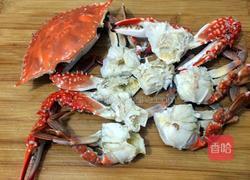 姜葱炒青蟹的做法图解3