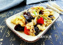 大葱木耳炒鸡蛋