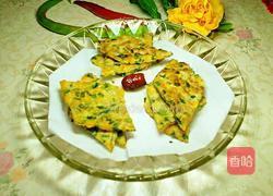 豆渣韭菜玉米饼的做法图解8