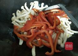 蚝油彩椒白玉菇的做法图解4