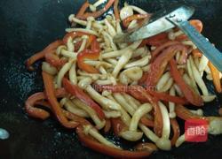 蚝油彩椒白玉菇的做法图解5