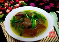 猪血韭菜汤的做法图解6