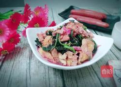 苋菜炒鸡蛋的做法图解8