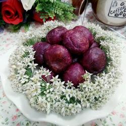 蜂蜜牛奶紫薯球的做法[图]