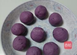 蜂蜜牛奶紫薯球的做法图解5