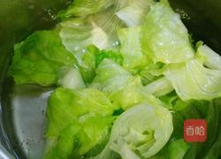 白灼圆生菜的做法图解2