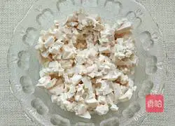 Illustration of how to make tofu and egg pancakes 1