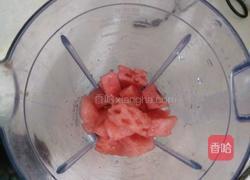 酸奶西瓜奶昔的做法图解4