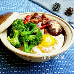 香菇鸡肉煲仔饭的做法[图]