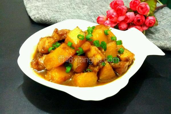 南瓜炖肉的做法 菜谱 香哈网