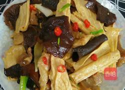 木耳炒腐竹的做法图解3