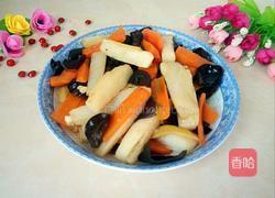 胡萝卜木耳炒山药的做法图解5