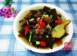 腊排骨炖海带的做法图解7