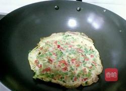 青椒煎鸡蛋的做法图解5