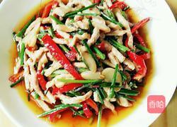 韭菜花炒肉丝的做法图解6