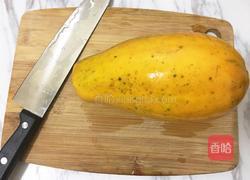 木瓜牛奶冻的做法图解2