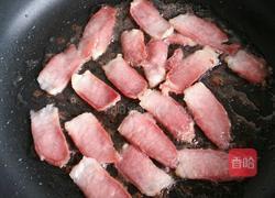豇豆炒腊肉的做法图解4