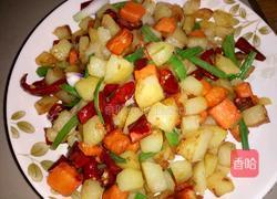 香辣土豆块的做法图解4