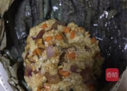 荷叶糯米蒸肉末的做法图解4