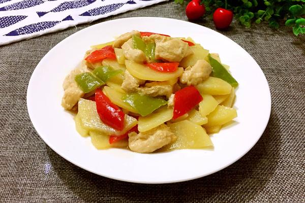 土豆片炒鸡