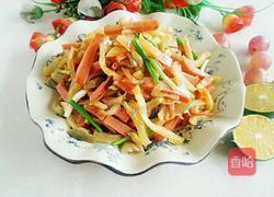 火腿肠炒榨菜的做法图解13