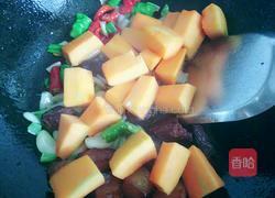 南瓜红烧肉的做法图解5