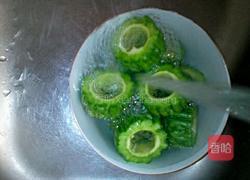 清蒸苦瓜镶肉的做法图解4
