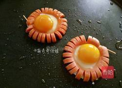 太阳花火腿煎蛋的做法图解7