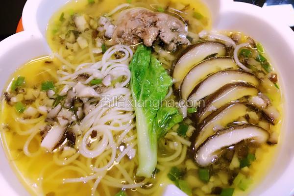 宝宝辅食－香菇炖鸡面