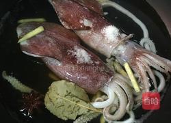 卤鱿鱼的做法图解4
